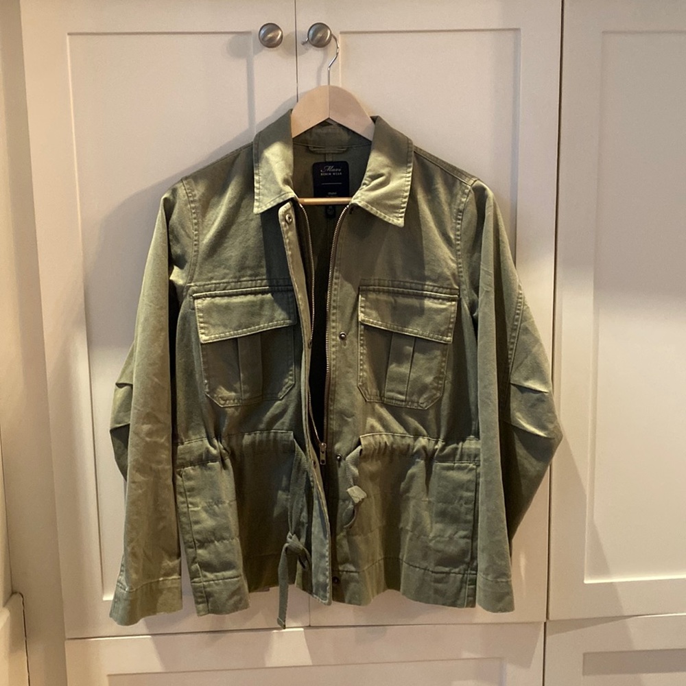 Mavi Khaki Denim Utility Jacket - XS